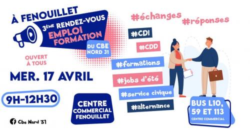 Rendez-vous Emploi Formation du CBE Nord 31