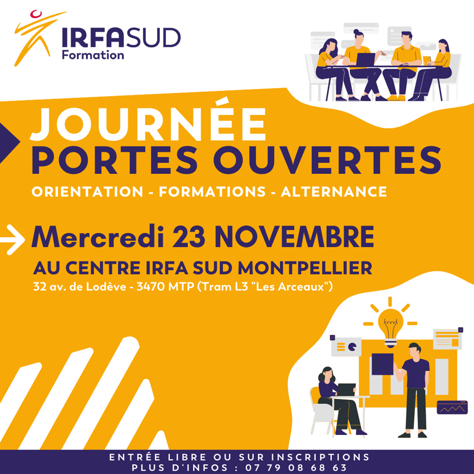 Journée Portes Ouvertes de l'IRFA Sud Montpellier