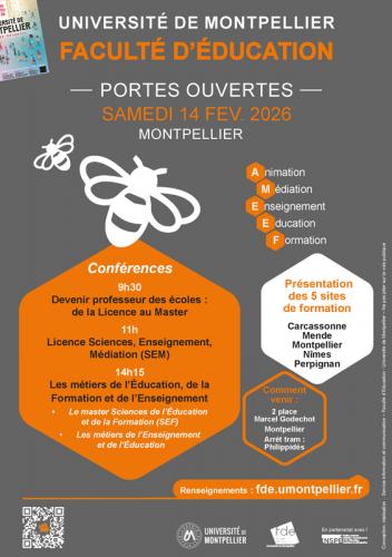 Journée Portes Ouvertes Faculté d'éducation