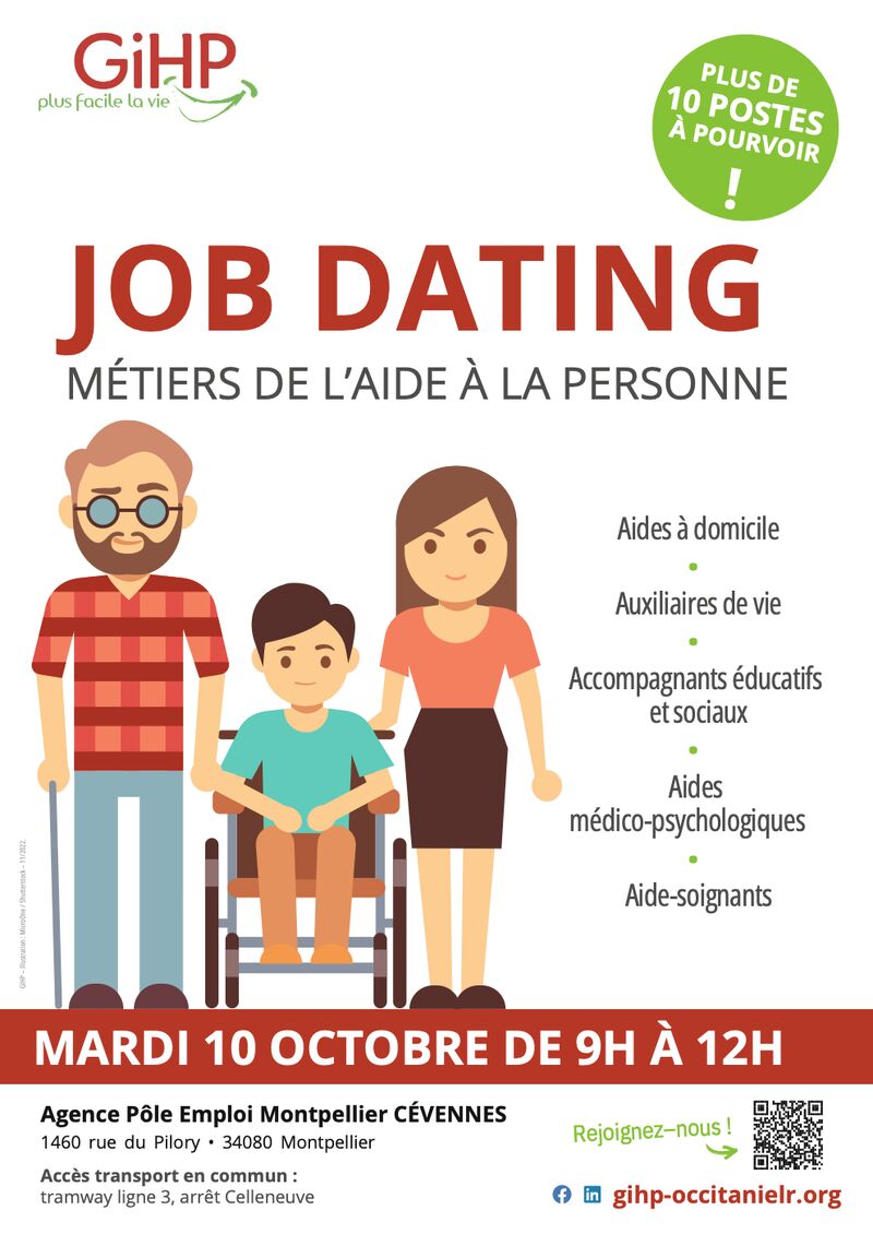 Job dating métiers de l'aide à la personne - GIHP