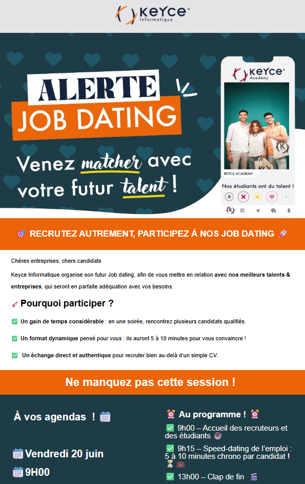 Keyce Informatique - Job Dating Alternance - Technicienne Conseil IT - Montpellier