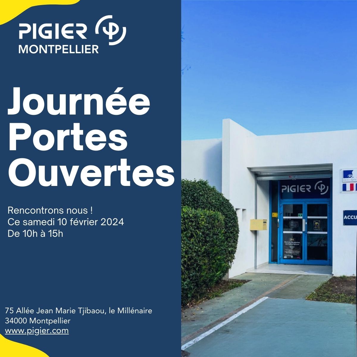 Journée portes ouvertes PIGIER Montpellier