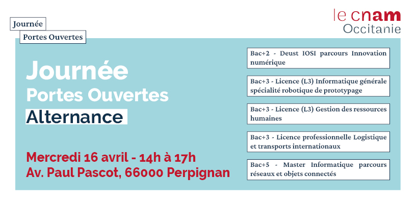 Journée portes ouvertes | Perpignan | Cnam Occitanie