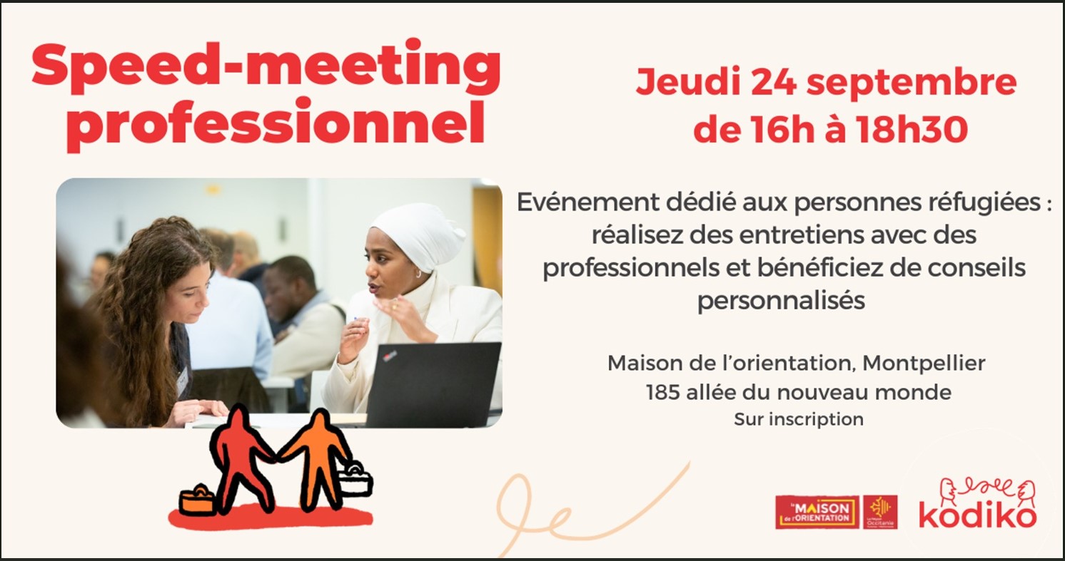 Speed-meeting professionnel dédié aux personnes réfugiées