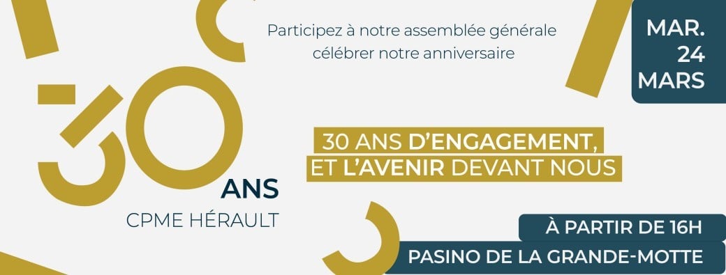 CPME 34 : AG et Soirée anniversaire des 30 ans