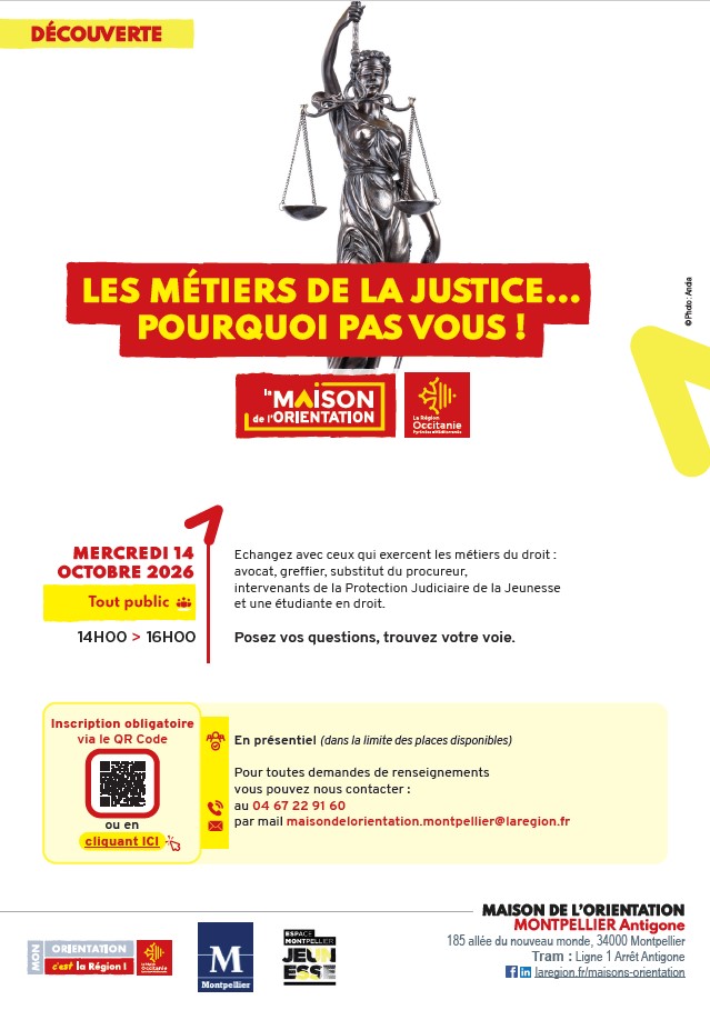 Les métiers de la Justice... Pourquoi pas vous 