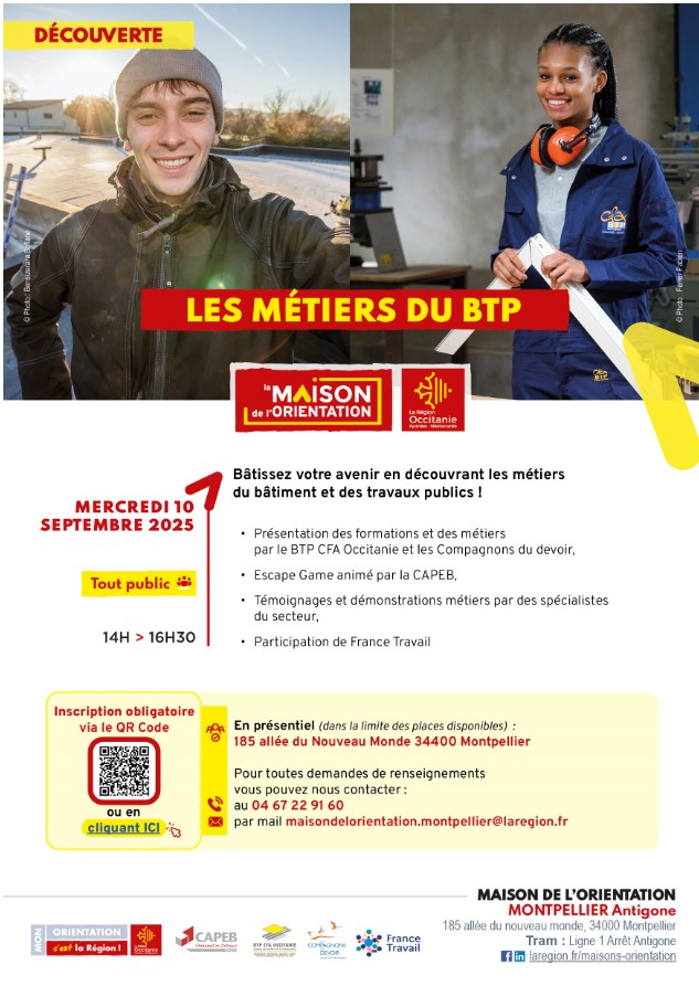 Les métiers du BTP