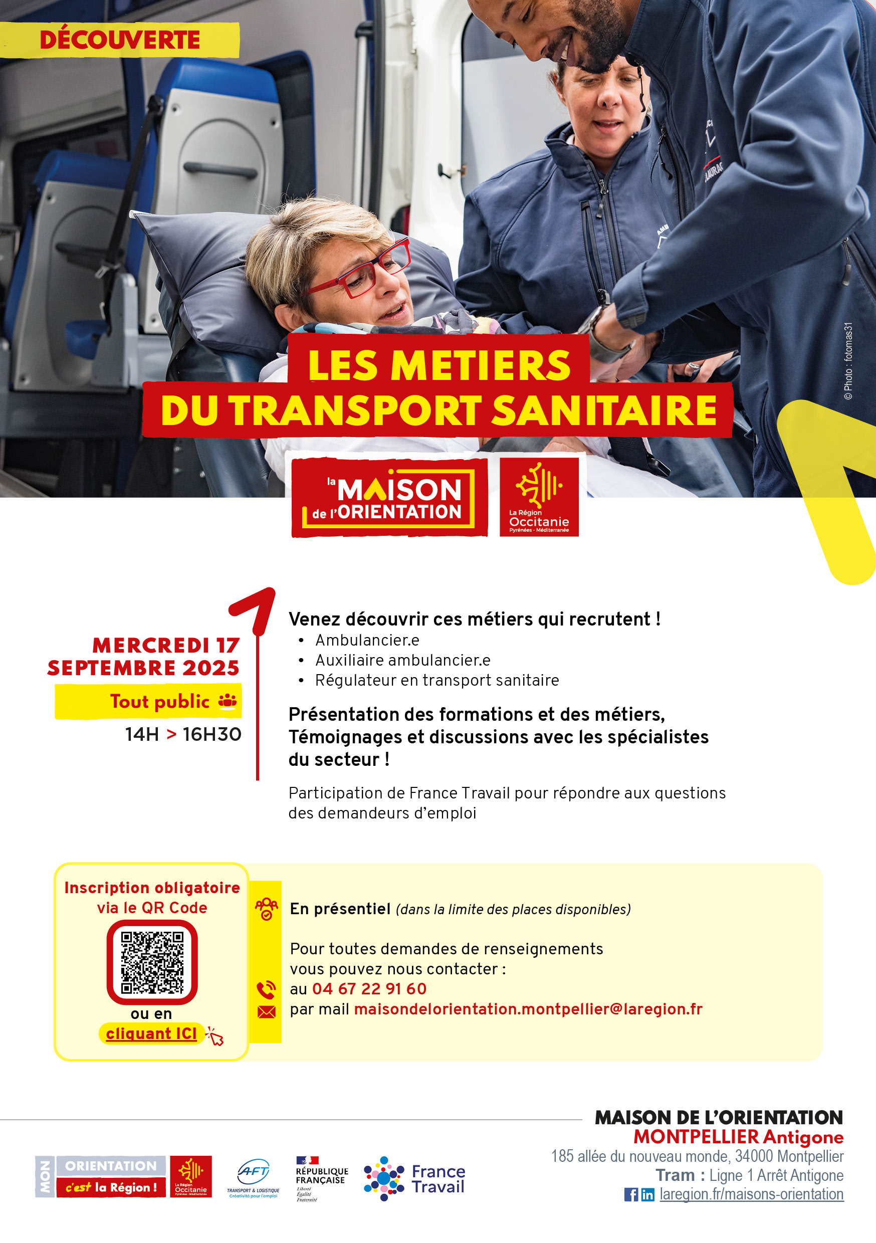 Les métiers du transport sanitaire