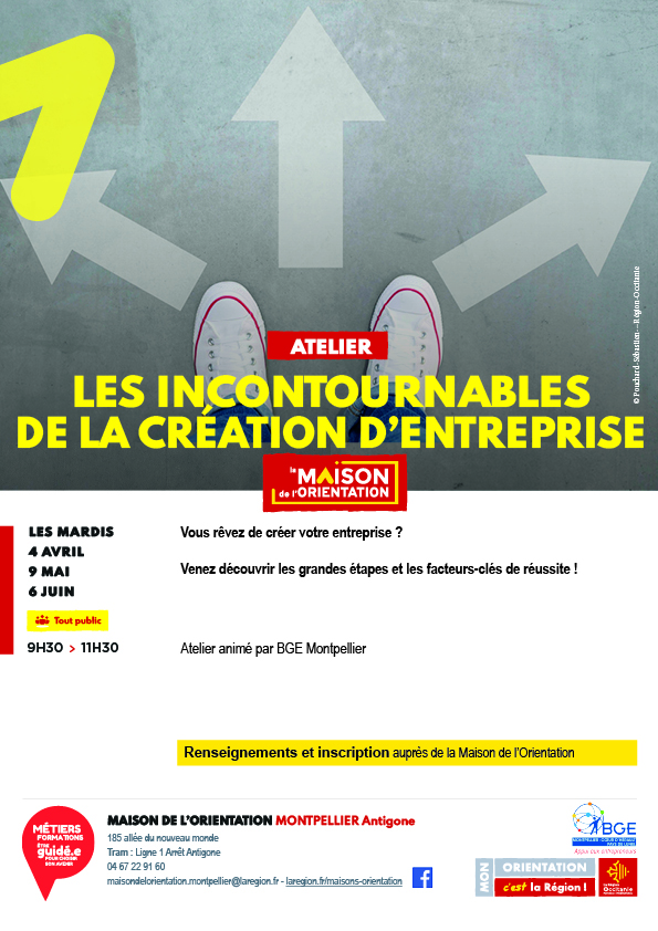 Les incontournables de la création d'entreprise MDO MTP 34