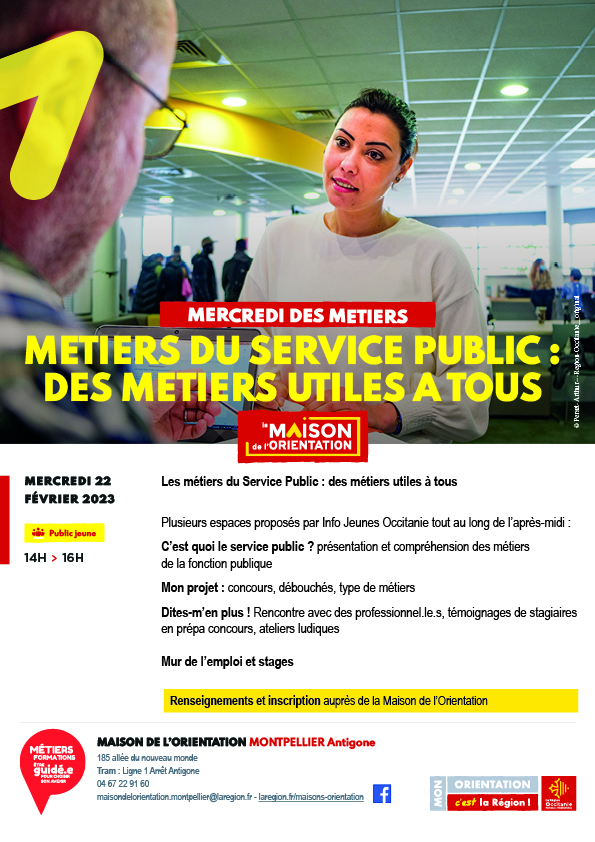 Mercredi des métiers - Métiers du service public : des métiers utiles à tous