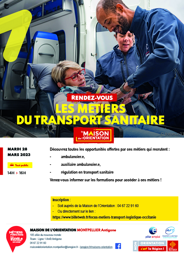 Les métiers du transport sanitaire