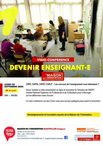 Visioconférence | Devenir enseignant.e