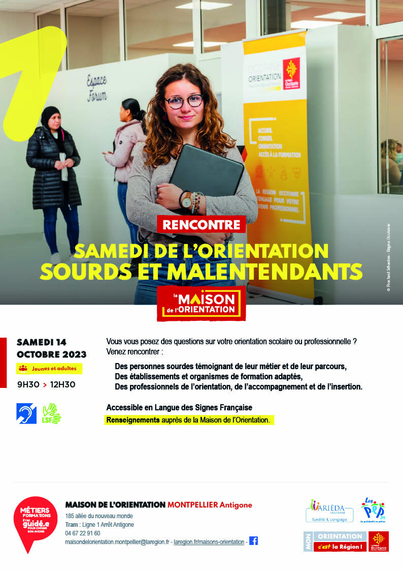 Samedi de l'orientation - Sourds et malentendants