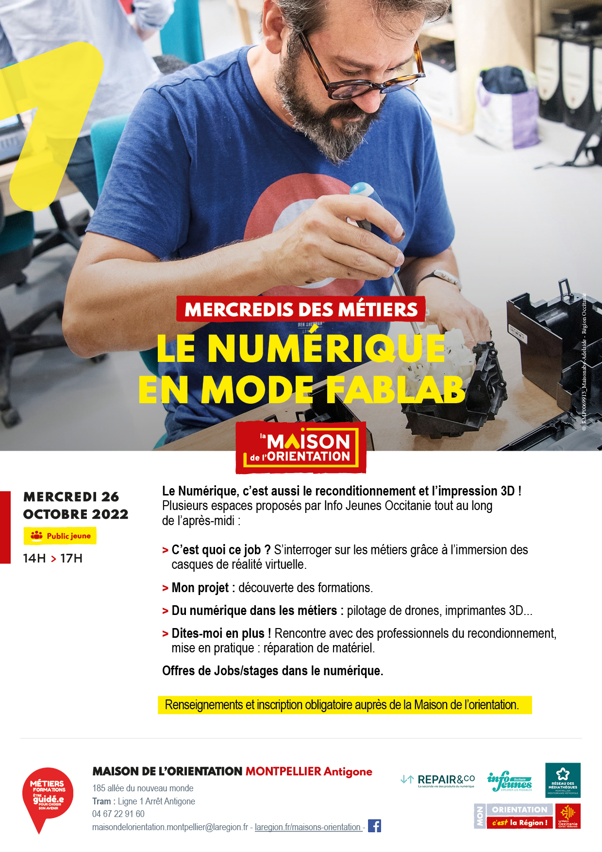 Mercredi des métiers : le numérique en mode fablab