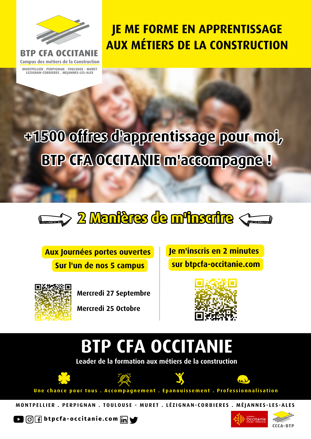 Journée portes ouvertes BTP CFA Occitanie - Toulouse 