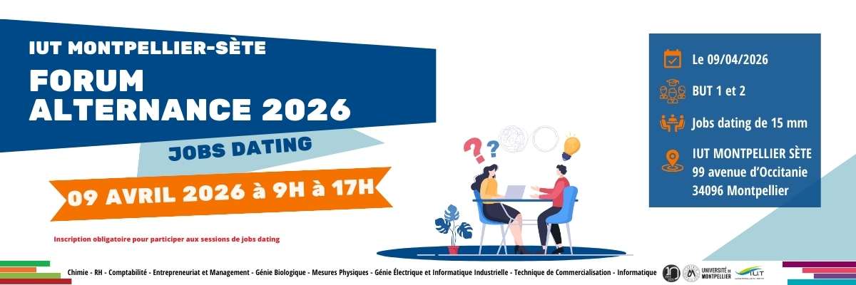 Forum Alternance IUT Montpellier-Sète