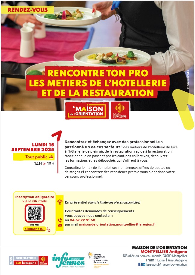 Rencontre ton Pro  - Les métiers de l'hôtellerie et de la restauration
