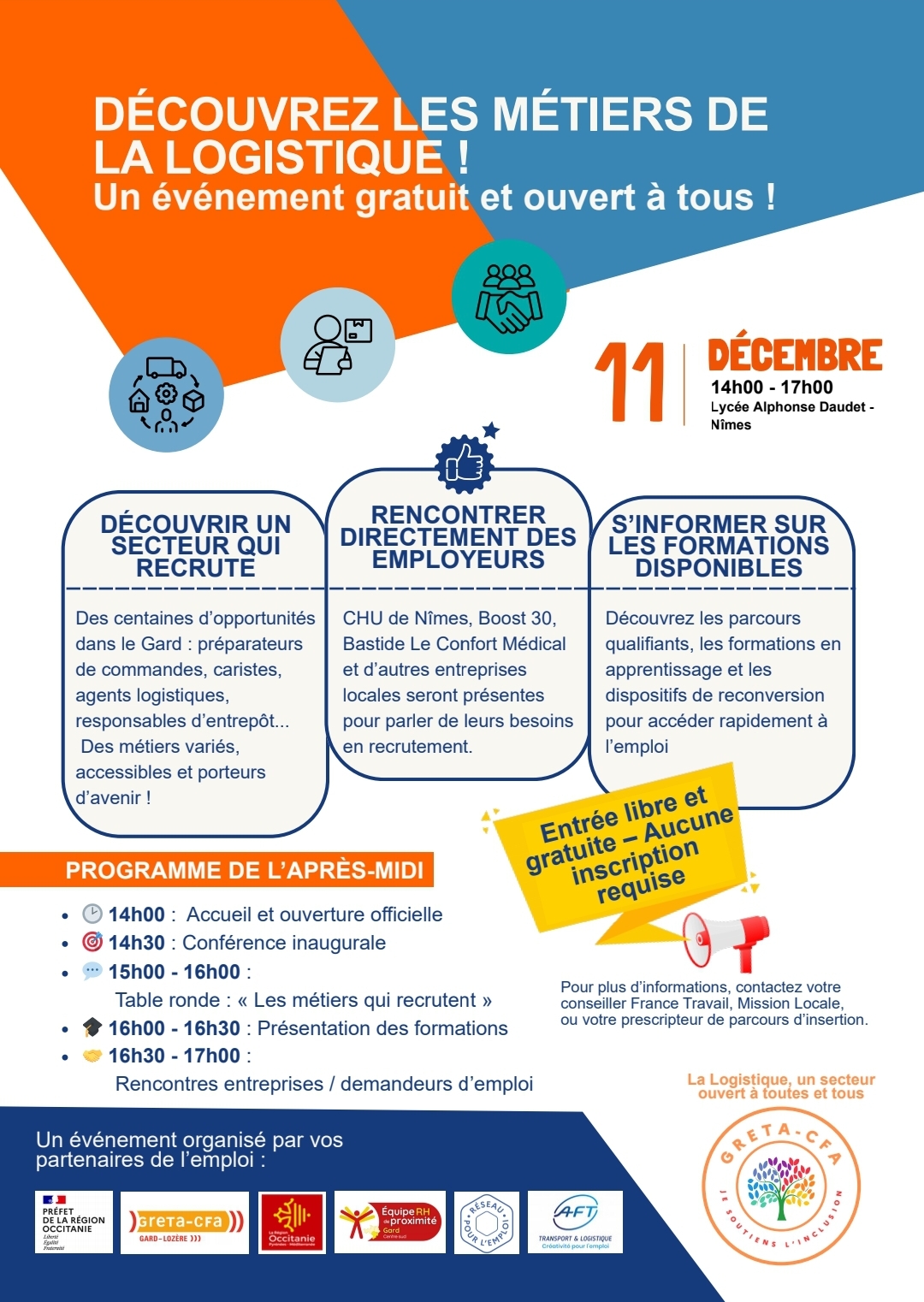 Table ronde Les métiers de la Logistique