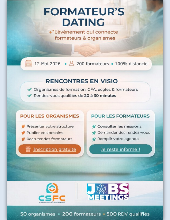 Formateur's Dating - L'événement BtoB de la formation professionnelle