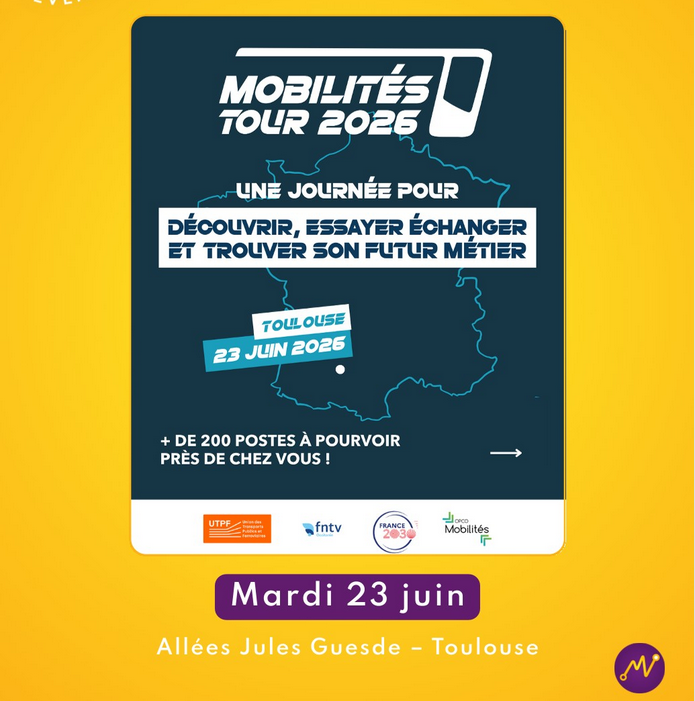 Mobilités Tour 2026 : une journée pour découvrir les métiers du transport à Toulouse