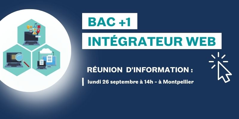 Réunion d'information collective formation Intégrateur web junior (bac +1)